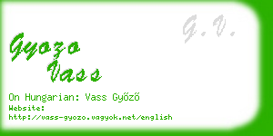 gyozo vass business card