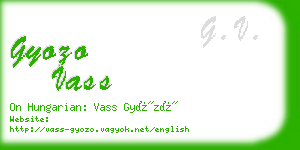 gyozo vass business card